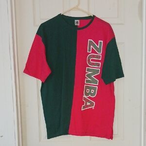 Zumba Fitness Bold Red and Green Tee